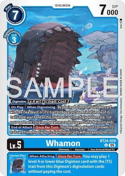 Whamon BT24-029 U Time Stranger Digimon card