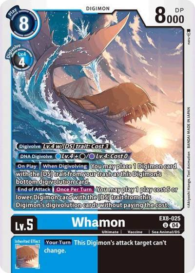 Whamon EX8-025 U Chain of Liberation Digimon card