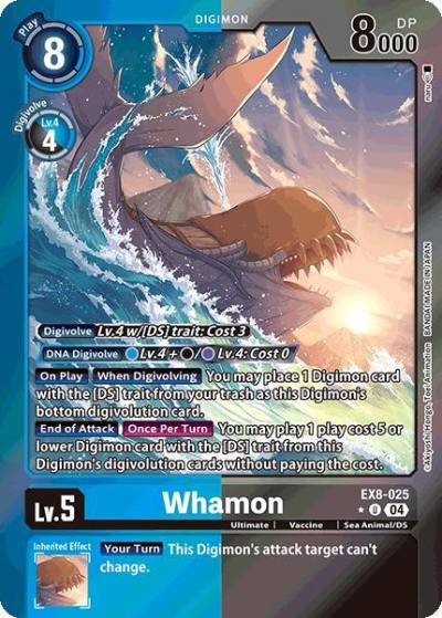Whamon Limited Foil EX8-025 U Chain of Liberation Digimon card