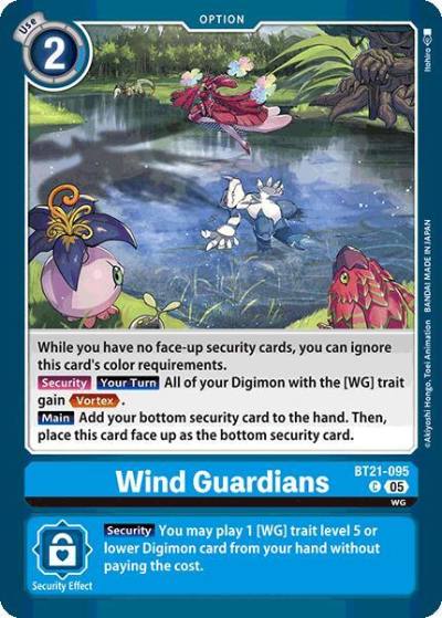 Wind Guardians BT21-095 C World Convergence Digimon card