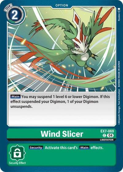 Wind Slicer EX7-069 C Digimon LIBERATOR Digimon card
