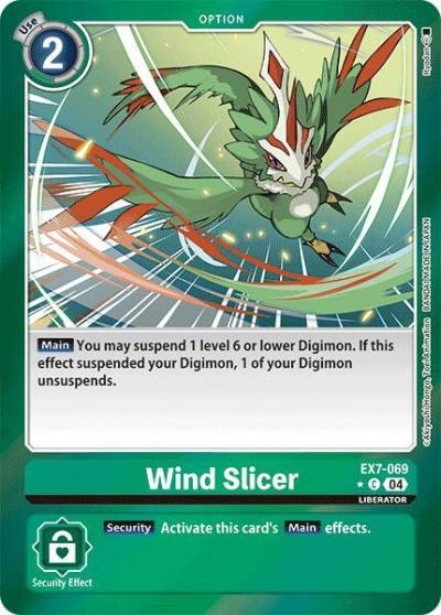 Wind Slicer Foil EX7-069 C Digimon LIBERATOR Digimon card
