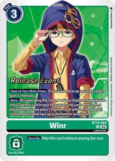 Winr BT19-084 U Release Special Booster 2.0 Celebration Event Cards Digimon card