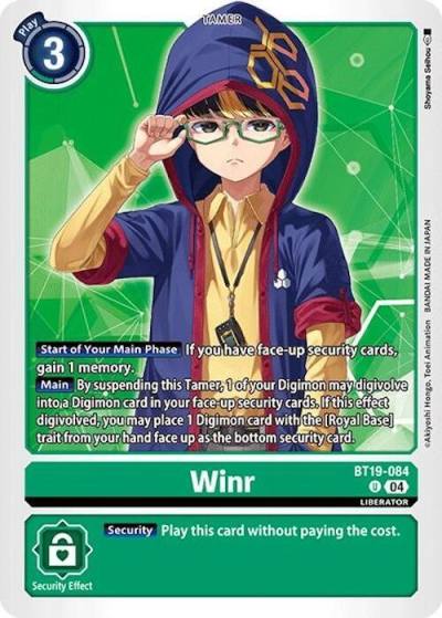Winr BT19-084 U Release Special Booster 2.0 Digimon card