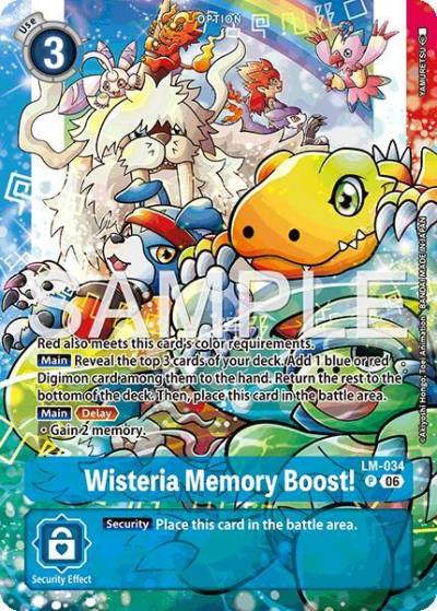Wisteria Memory Boost! Alternate Art LM-034 P Starter Deck 23: Beatbreak Digimon card