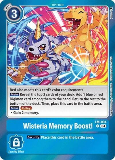 Wisteria Memory Boost LM-034 P Special Limited Set Digimon card