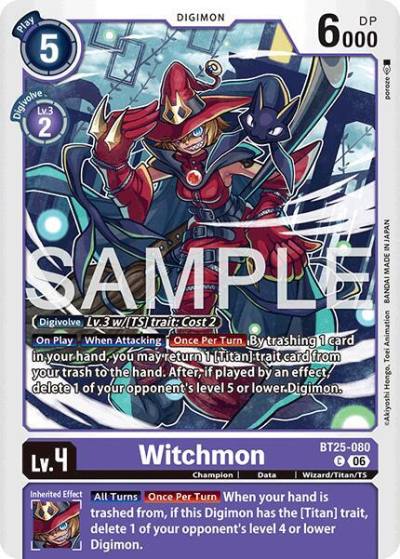 Witchmon BT25-080 C Dual Revolution Digimon card