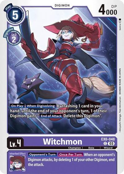 Witchmon EX6-048 C Infernal Ascension Digimon card