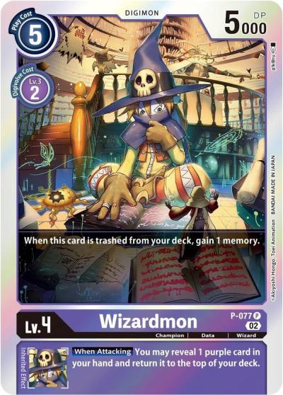 Wizardmon Alternate Art P-077 Starter Deck 14: Beelzemon Advanced Deck Set Digimon card