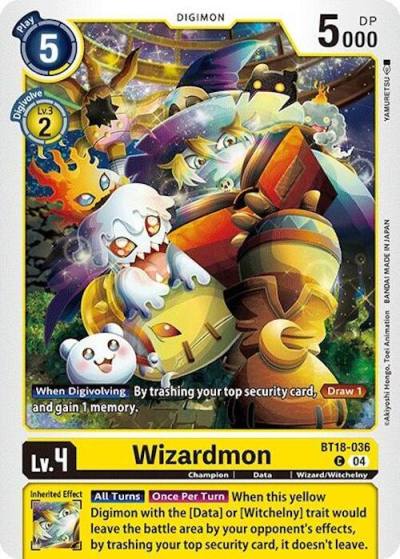 Wizardmon BT18-036 C Release Special Booster 2.0 Digimon card