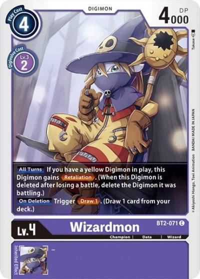 Wizardmon BT2-071 C Release Special Booster 1.0 Digimon card