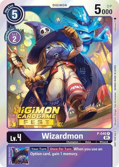 Wizardmon Digimon Card Game Fest 2022 P-046 P Digimon Promotion Cards Digimon card