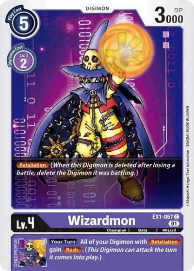 Wizardmon EX1-057 C Classic Collection Digimon card