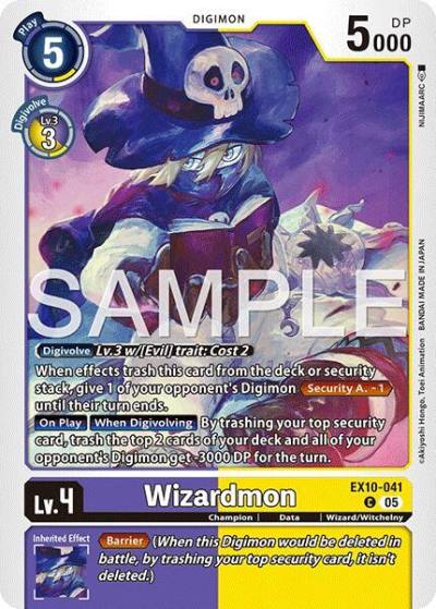 Wizardmon EX10-041 C Sinister Order Digimon card