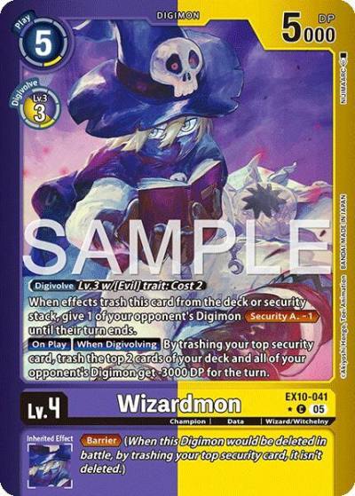 Wizardmon Limited Foil EX10-041 C Sinister Order Digimon card