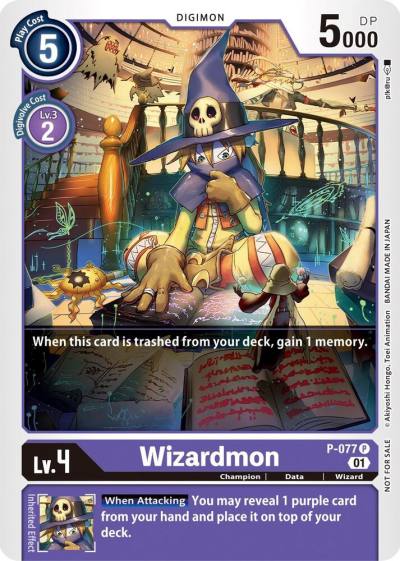 Wizardmon P-077 P Digimon Promotion Cards Digimon card