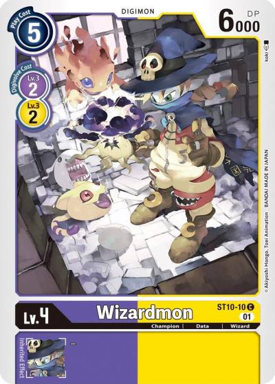 Wizardmon ST10-10 C Starter Deck 10: Parallel World Tactician Digimon card