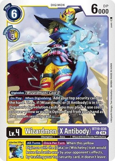 Wizardmon X Antibody BT19-036 U Release Special Booster 2.0 Digimon card