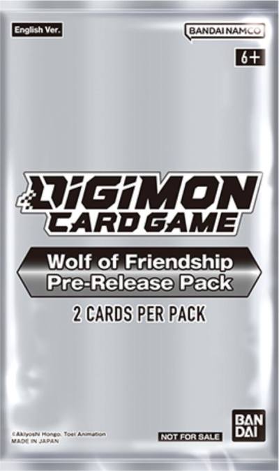 Wolf of Friendship Pre Release Pack  Starter Deck 16: Wolf of Friendship Pre-Release Cards Digimon card