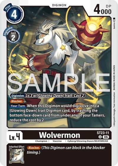 Wolvermon ST23-11 U Starter Deck 23: Beatbreak Digimon card