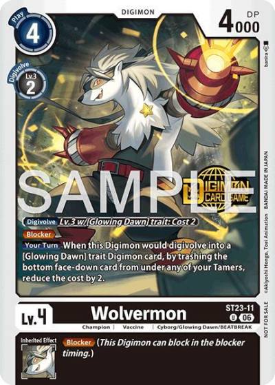 Wolvermon Welcome Tamers Pack Vol2 ST23-11 U Starter Deck 23: Beatbreak Release Event Cards Digimon card