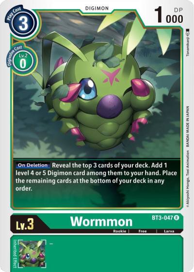 Wormmon BT3-047 R Release Special Booster 1.5 Digimon card
