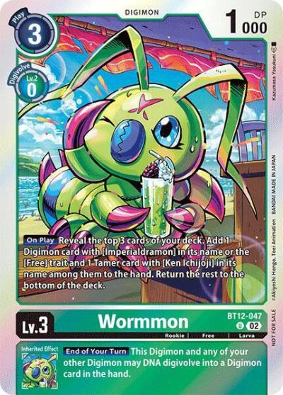 Wormmon Convention Promo 2024 BT12-047 U Across Time Digimon card