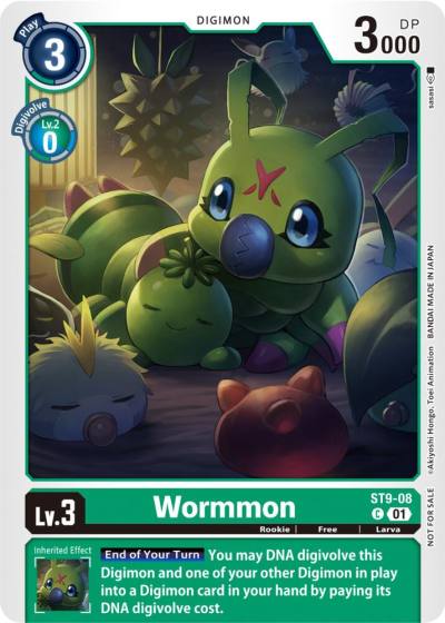 Wormmon NYCC 2023 Demo Deck ST9-08 C Digimon Demo Deck Exclusive Cards Digimon card