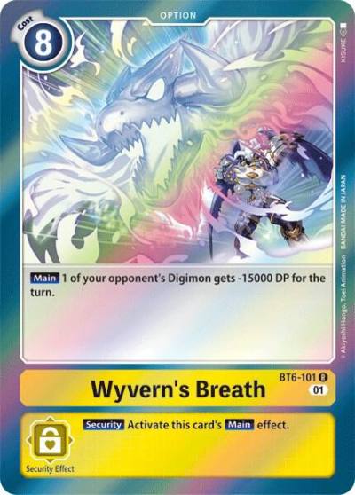 Wyverns Breath BT6-101 R Double Diamond Digimon card