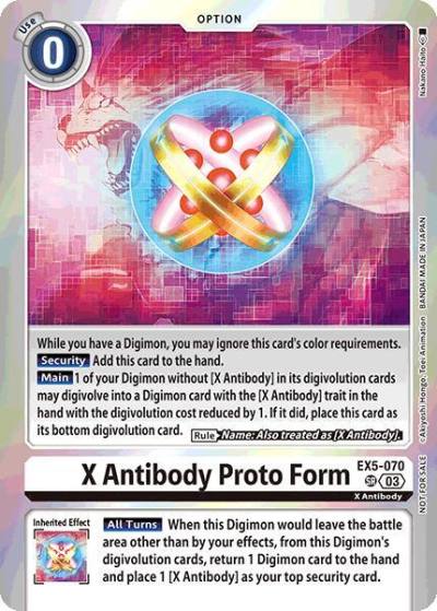 X Antibody Proto Form Special Event Pack 2025 EX5-070 SR Animal Colosseum Digimon card