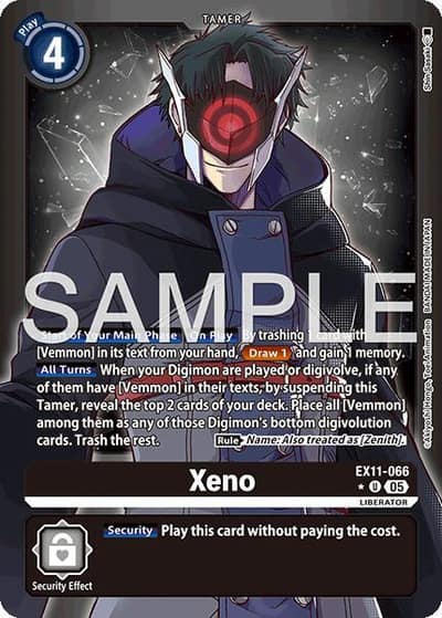 Xeno (Limited Foil) EX11-066 U Dawn of Liberator Digimon card