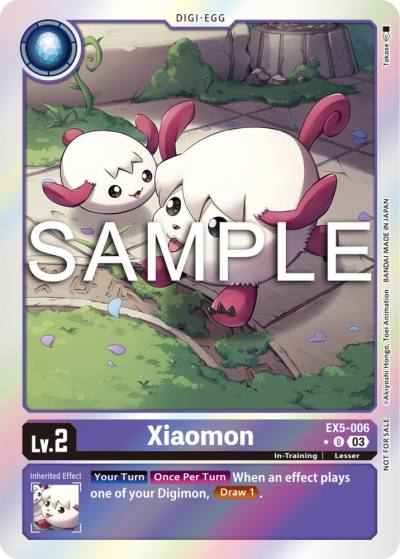 Xiaomon Animal Colosseum Box Promotion Pack EX5-006 U Animal Colosseum Digimon card
