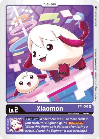 Xiaomon BT4-006 U Great Legend Digimon card
