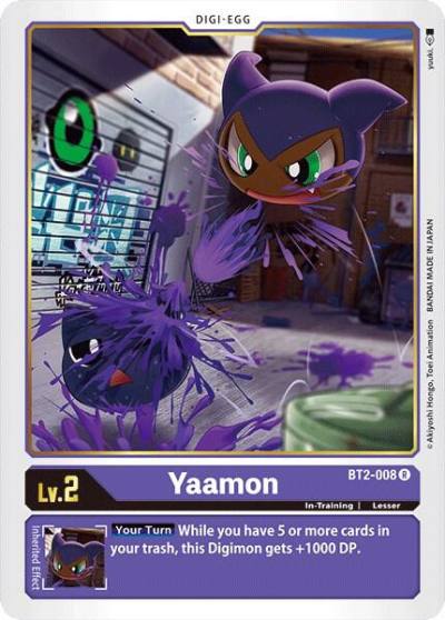 Yaamon BT2-008 R Release Special Booster 1.0 Digimon card