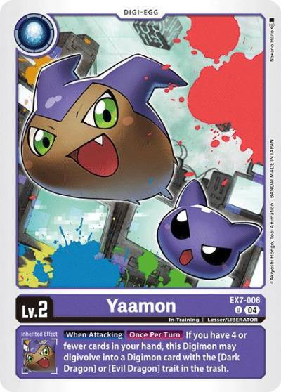 Yaamon EX7-006 U Digimon LIBERATOR Digimon card
