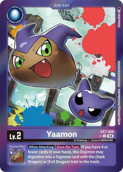 Yaamon Foil EX7-006 U Digimon LIBERATOR Digimon card