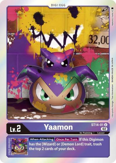 Yaamon ST14-01 U Starter Deck 14: Beelzemon Advanced Deck Set Digimon card