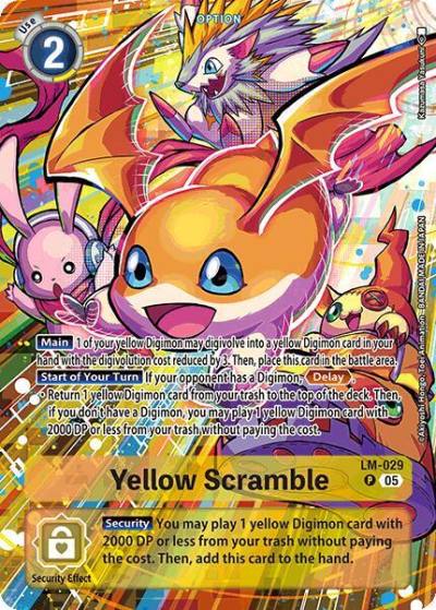 Yellow Scramble Alternate Art LM-029 P Starter Deck 21: Hero of Hope Digimon card