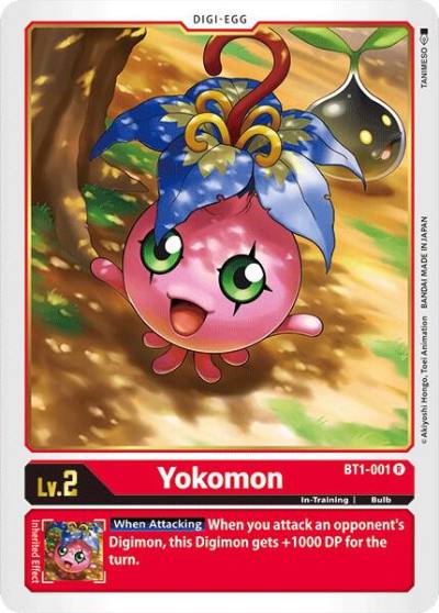 Yokomon BT1-001 R Release Special Booster 1.0 Digimon card