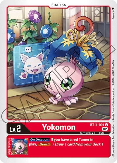 Yokomon BT11-001 C Dimensional Phase Digimon card