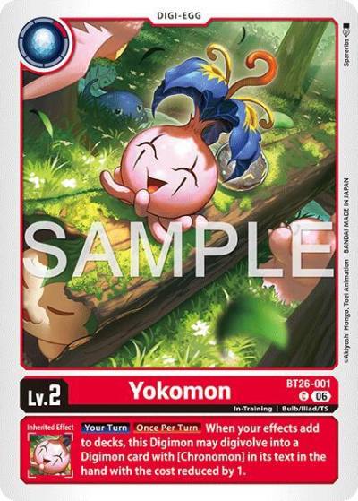 Yokomon BT26-001 C Timeless Bonds Digimon card