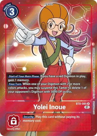 Yolei Inoue Box Topper BT8-085 R New Awakening Digimon card