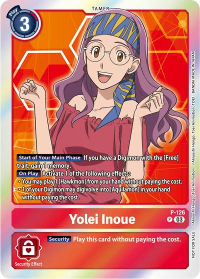 Yolei Inoue Tamer Party Pack The Beginning Ver 20 P-126 P Digimon Promotion Cards Digimon card