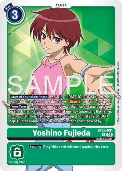 Yoshino Fujieda BT26-091 R Timeless Bonds Digimon card