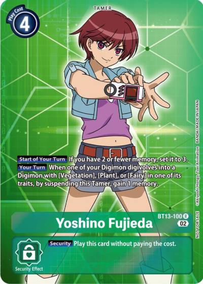 Yoshino Fujieda Box Topper BT13-100 R Versus Royal Knights Digimon card