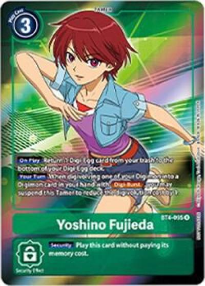 Yoshino Fujieda Box Topper BT4-095 R Great Legend Digimon card