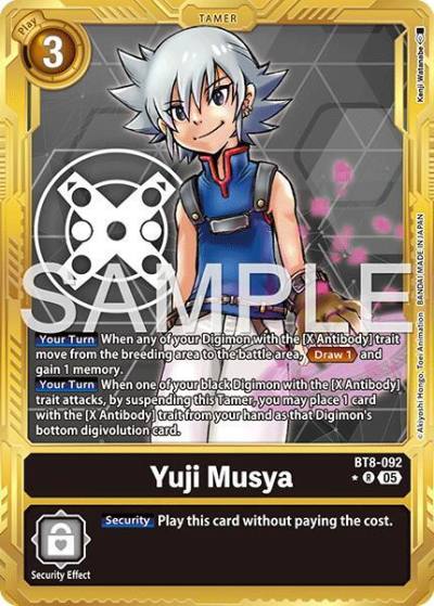 Yuji Musya Gold Border BT8-092 R Advanced Booster Digimon Generation Digimon card
