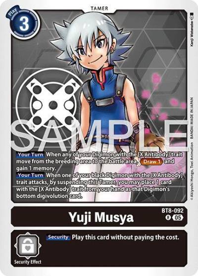 Yuji Musya Reprint BT8-092 R Advanced Booster Digimon Generation Digimon card