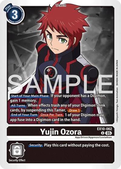 Yujin Ozora EX10-062 U Sinister Order Digimon card