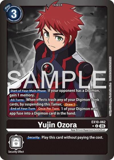 Yujin Ozora Limited Foil EX10-062 U Sinister Order Digimon card